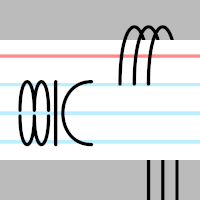 An index card with "MWIC" written in the corner. Three wiry fingers are grasping onto it.